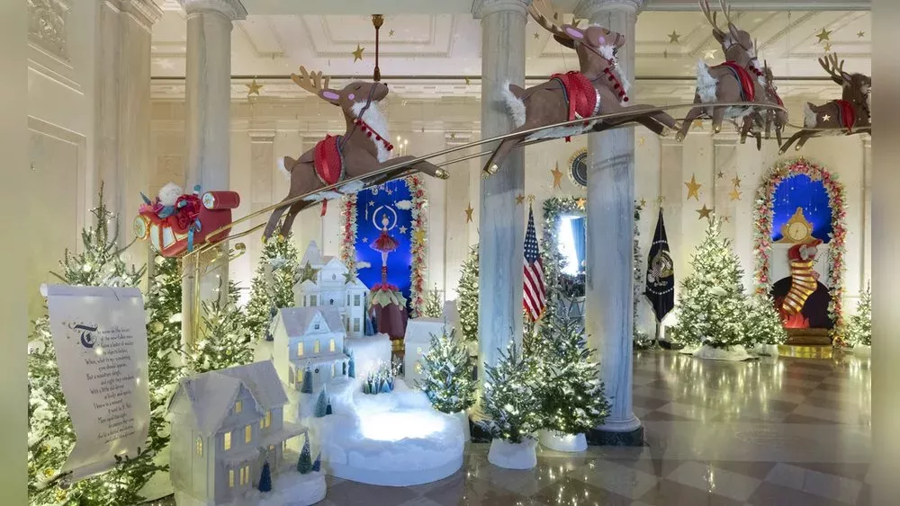 Fast 100 Bäume? Im Weißen Haus ist das Weihnachtsfieber ausgebrochen