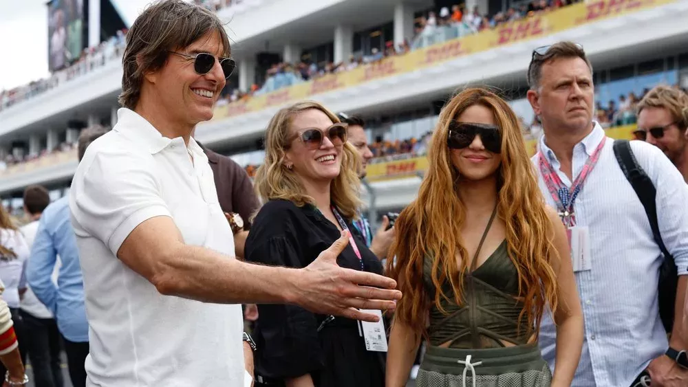 Tom Cruise und Shakira beim Formel-1-Grand-Prix in Miami