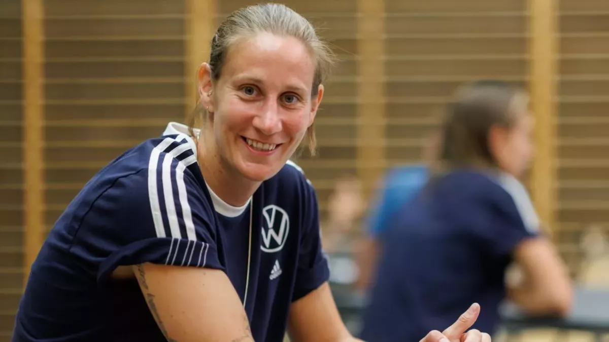 Ann-Katrin Berger bei der Nationalmannschaft