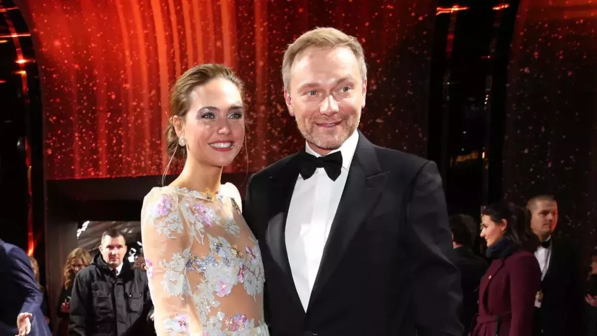 Christian Lindner mit seiner Verlobten Franca Lehfeldt