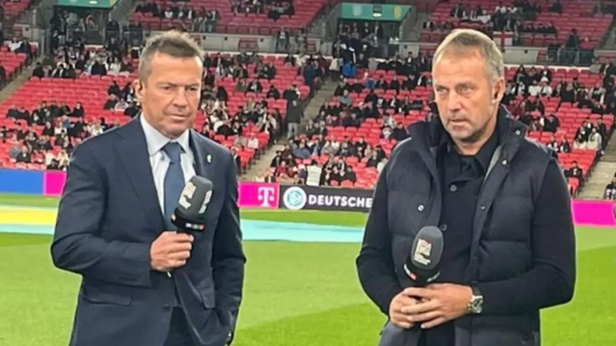 Lothar Mathhäus bei einem seiner Experteneinsätze.