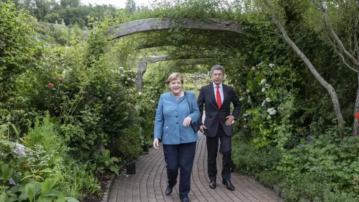 Angela Merkle und Joachim Sauer