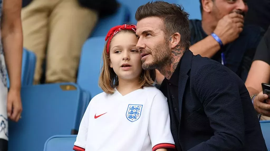 David Beckham und Tochter Harper