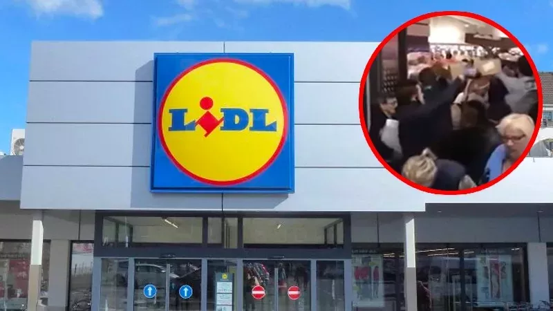 Bei Lidl-Eröffnung: Es kommt zur handfesten Schlägerei