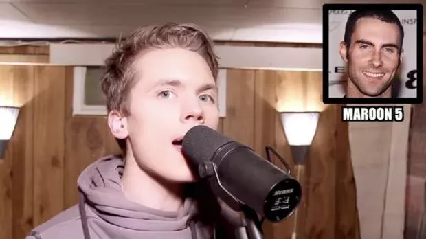 Er imitiert perfekt die Stimme von 14 Sängern!