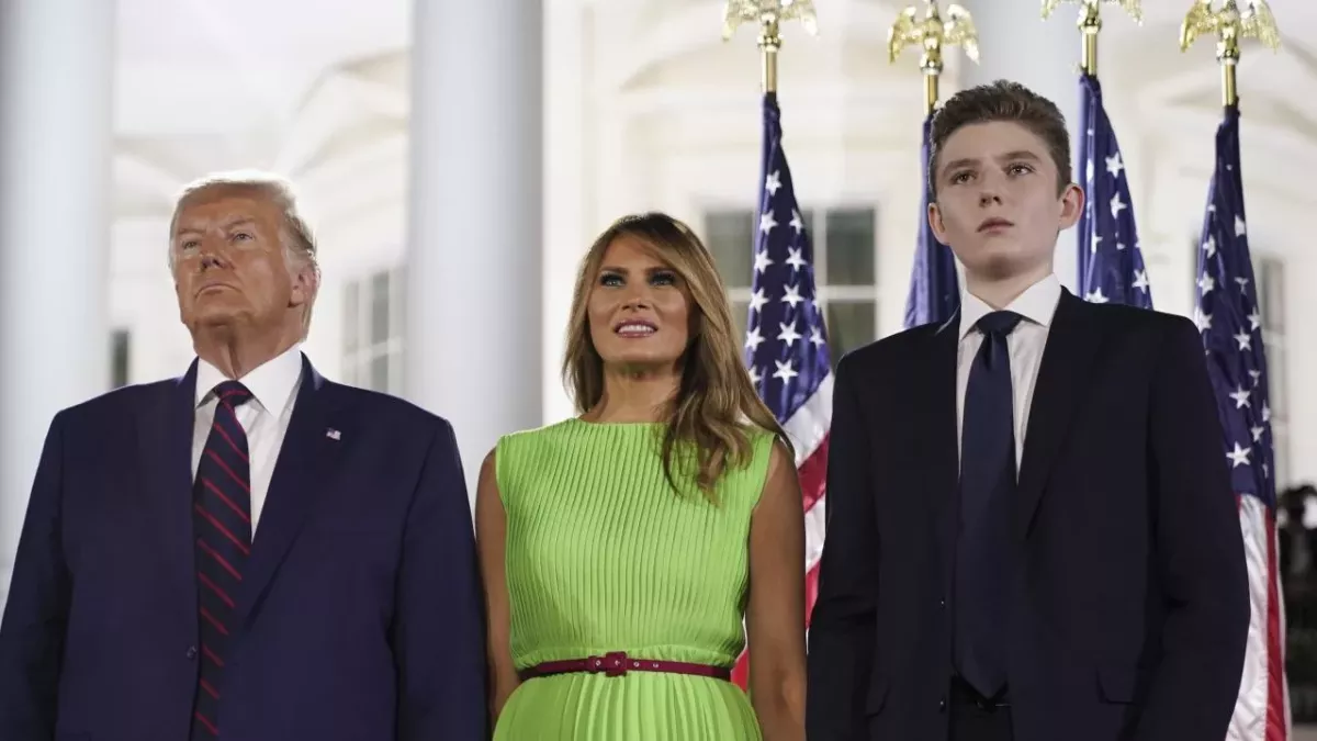 Donald, Melania und Barron Trump