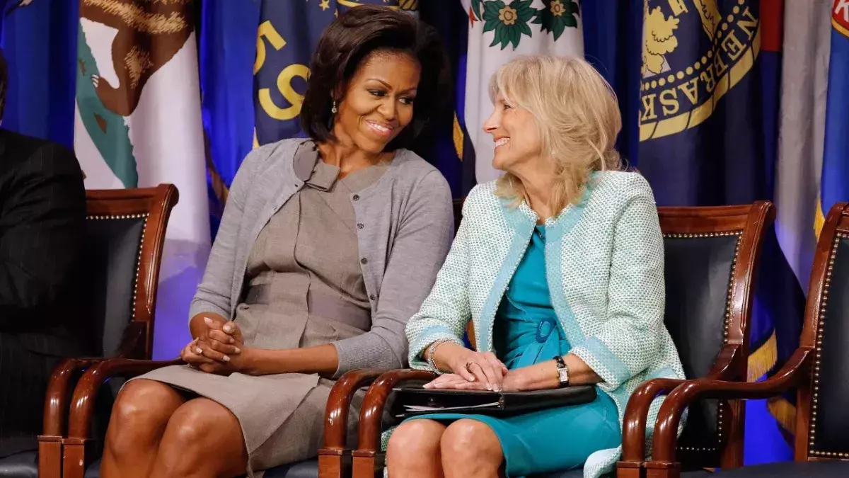 First Ladies unter sich: Michelle Obama und Jill Biden