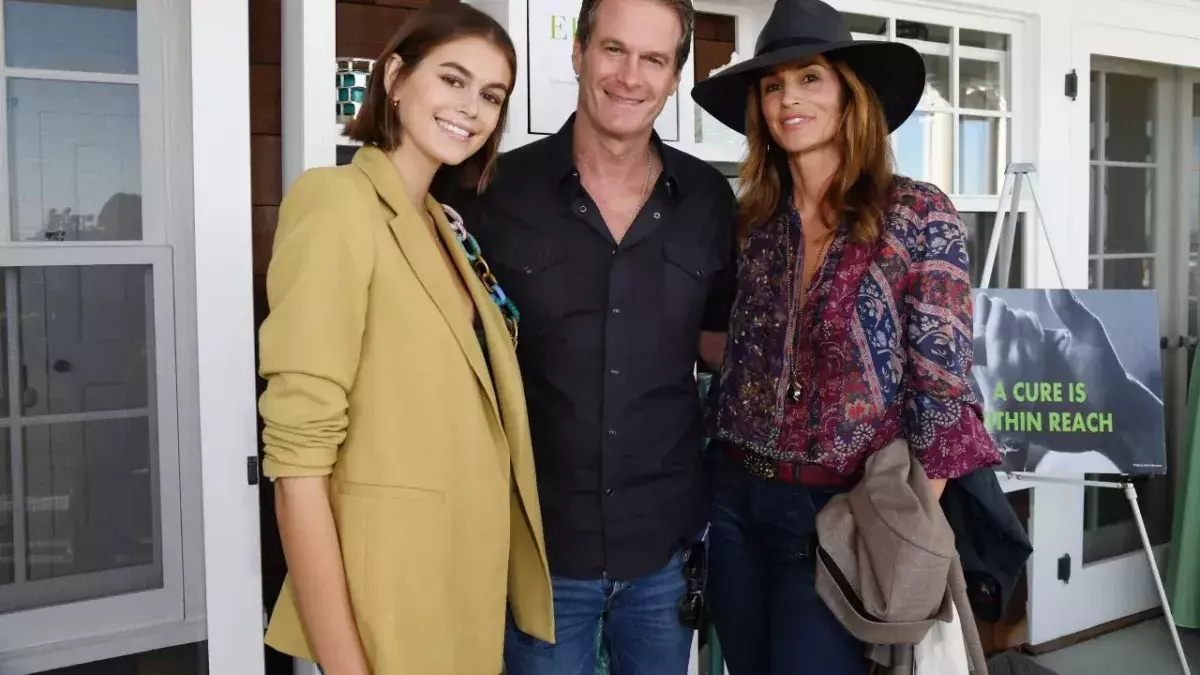Kaia Gerber, Rande Gerber and Cindy Crawford