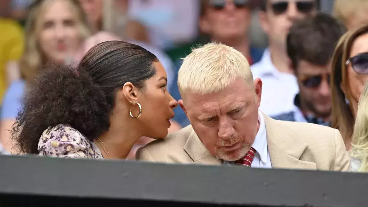 Lillian De Carvalho und Boris Becker beim Wimbledon Championships Tennis Tournament 