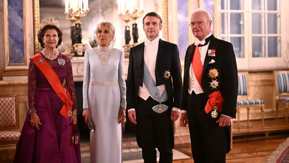 Schwedische Royals glänzen bei Galadinner für die Macrons