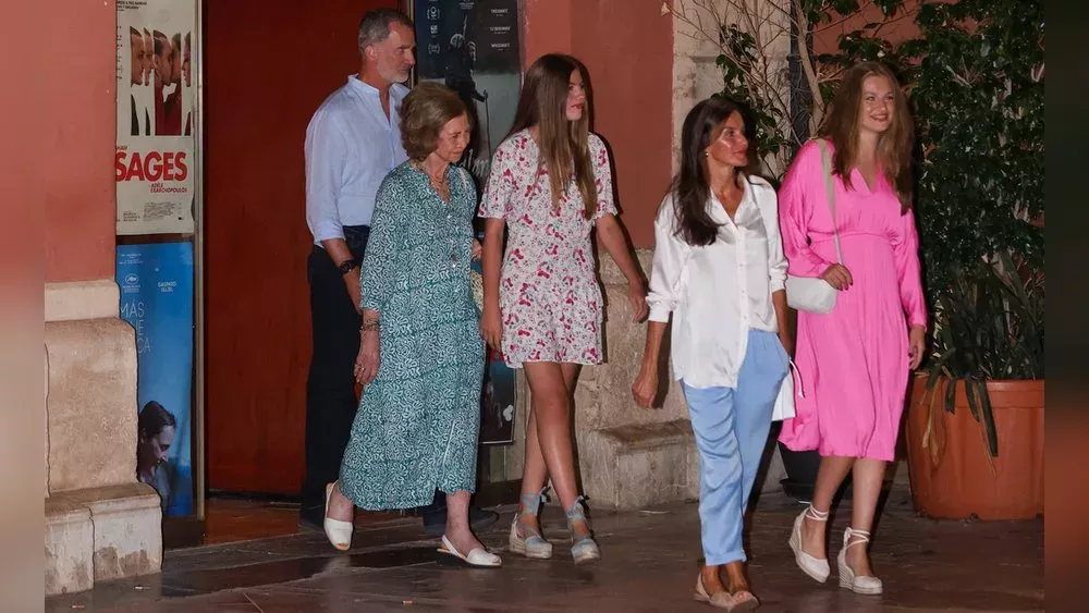 Familienausflug in "Barbie": Einzig Prinzessin Leonor setzt auf Pink