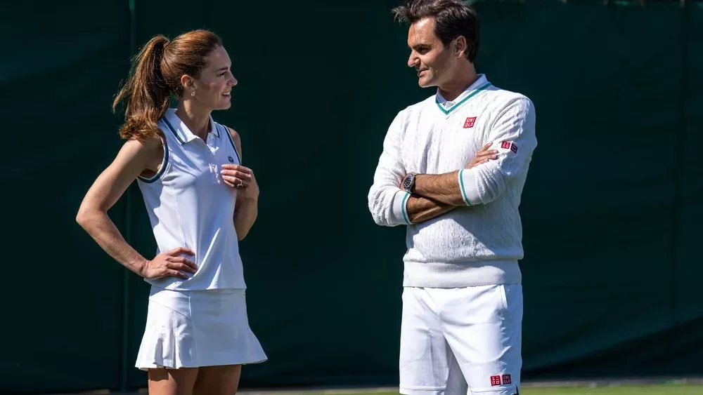 Kurz vor Wimbledon: Prinzessin Kate spielt Tennis mit Roger Federer