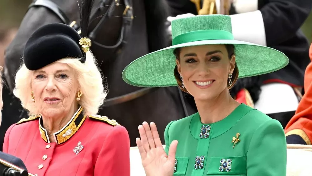 "Trooping the Colour": Prinzessin Kate bezaubert in grünem Outfit