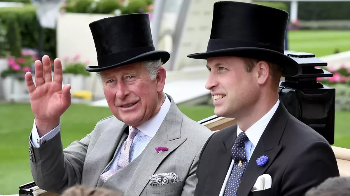 Prinz Charles und sein Sohn Prinz William