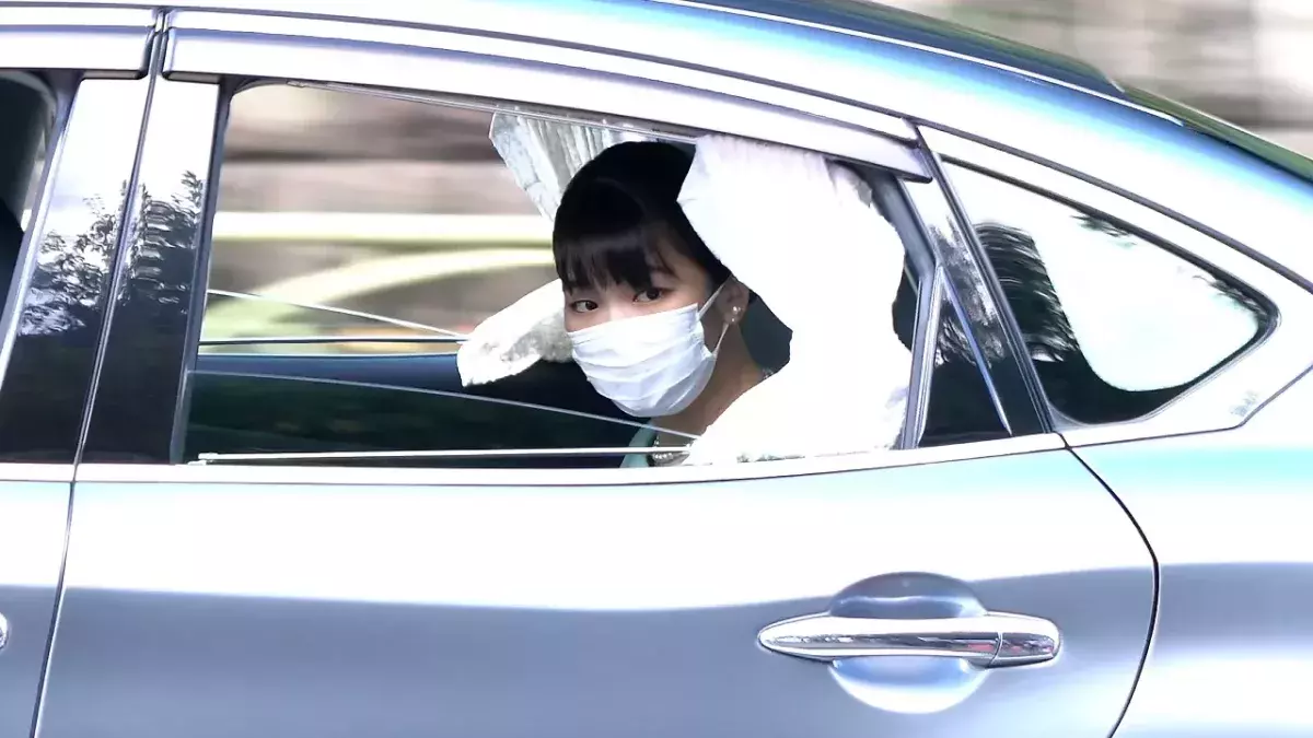 Prinzessin Mako auf dem Weg zu ihrer Hochzeit