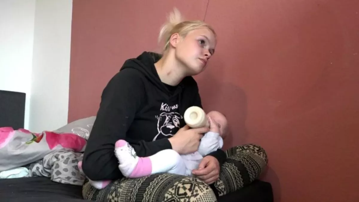 "Hartz und herzlich"-Cindy mit ihrem Baby