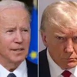 Joe Biden scherzt über Polizeifoto von Donald Trump