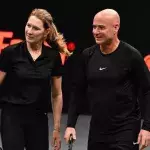 Andre Agassi und Steffi Graf begeistern bei Pickleball-Match