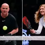 Steffi Graf und Andre Agassi: Spontanes Match bei Pickleball-Event