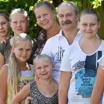 Silvia und Dieter Wollny mit den Kindern