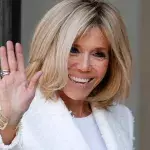 Brigitte Macron empfängt George Weah im Elysee Palast in Paris
