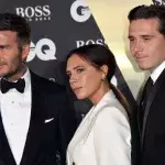 David, Victoria und Brooklyn Beckham