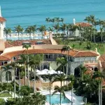 Luftansicht auf das Anwesen Mar-a-Lago in Palm Beach