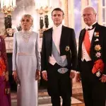 Schwedische Royals glänzen bei Galadinner für die Macrons