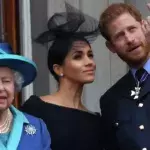 Harry und Meghan mit der Queen