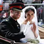 Meghan und Harry bei ihrer (offiziellen) Hochzeit
