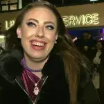 Janine bei der Eröffnung ihres Beauty-Salons.