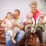 Silvia und Harald mit Calanthas Tochter Cataleya (links im Bild), Emory und Casey.