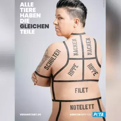 Engagement gegen Tierleid: Kerstin Ott zeigt nackte Tatsachen