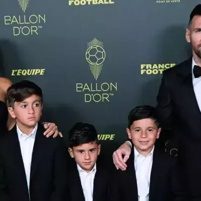 Lionel Messi: Mit der Familie zur Preisverleihung in Paris