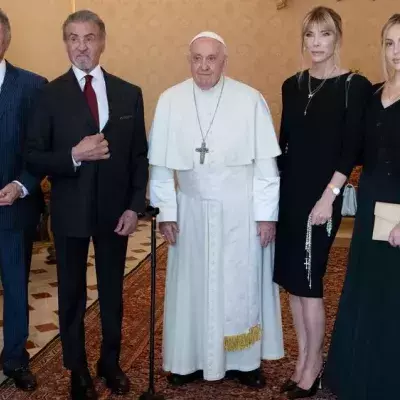 Treffen mit dem Papst: Sylvester Stallone ballt die Fäuste