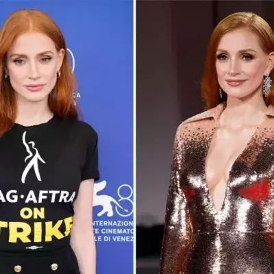 Eleganter Protest: Jessica Chastain in Venedig