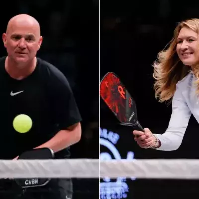 Steffi Graf und Andre Agassi: Spontanes Match bei Pickleball-Event
