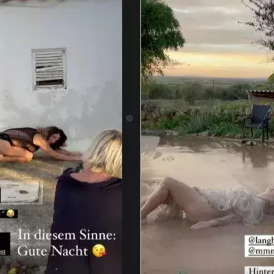 In ihrer Instagram-Story lässt Danni Büchner ihre Fans an der Entstehung der sexy Bilder teilhaben