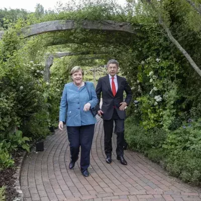 Angela Merkle und Joachim Sauer
