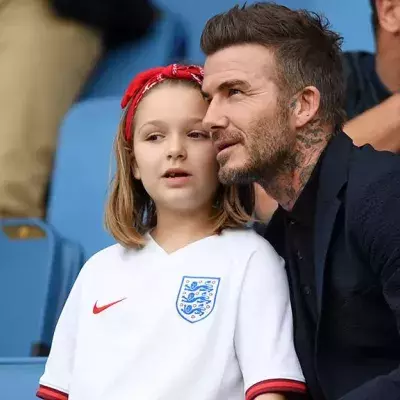 David Beckham und Tochter Harper