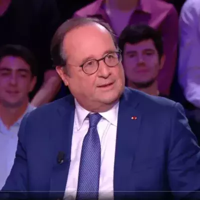 Hollande bei seinem Fauxpas.