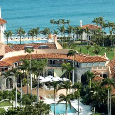 Luftansicht auf das Anwesen Mar-a-Lago in Palm Beach