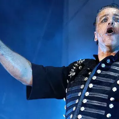 Till Lindemann bei einem Rammstein-Konzert