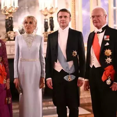 Schwedische Royals glänzen bei Galadinner für die Macrons