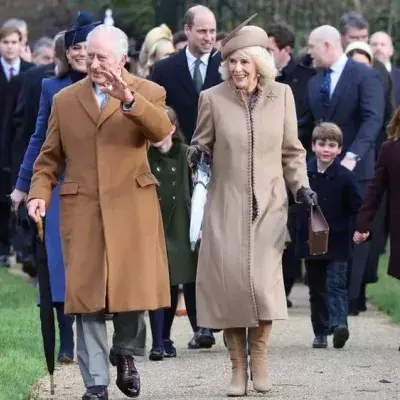 Royal Family zeigt sich gut gelaunt beim Weihnachtsspaziergang