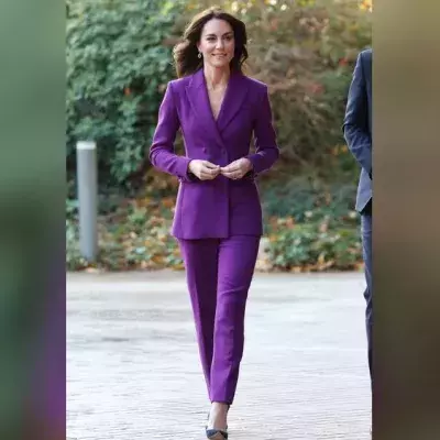 Hingucker! Prinzessin Kate zieht im lila Anzug alle Blicke auf sich