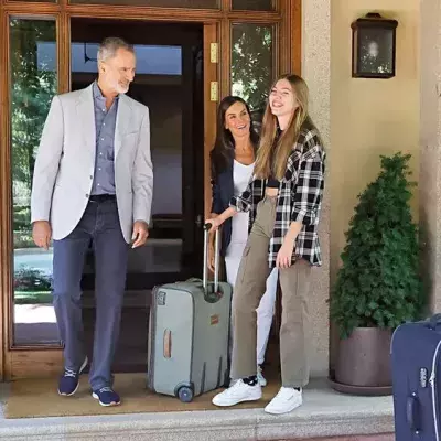 Für ihr Abitur: Sofía von Spanien auf dem Weg nach Wales