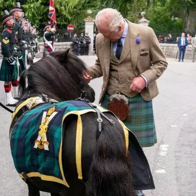 König Charles auf Balmoral: Pony stiehlt ihm die Show