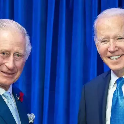 Joe Biden besucht König Charles auf Schloss Windsor