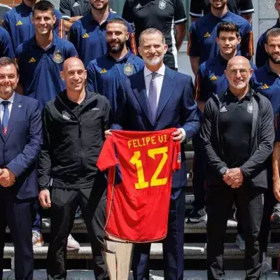 König Felipe empfängt die Nations-League-Sieger 2023